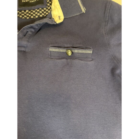 JACHS New York Men’s Small Navy Blue Short Sleeve Cotton Polo Shirt - Picture 8 of 11